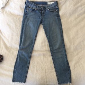 Rag and bone raw hem jeans